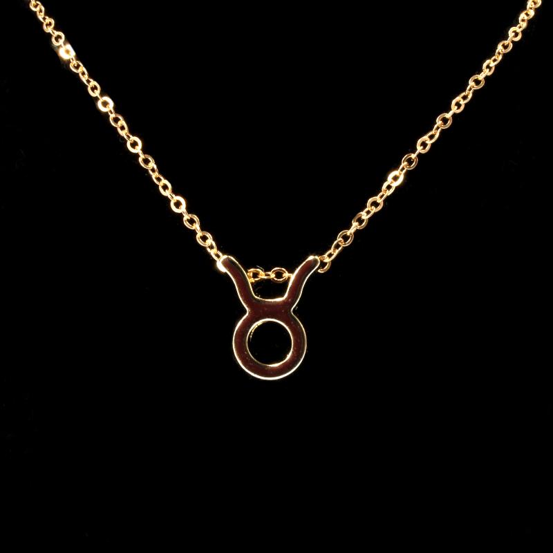 Taurus Zodiac Gold Necklace