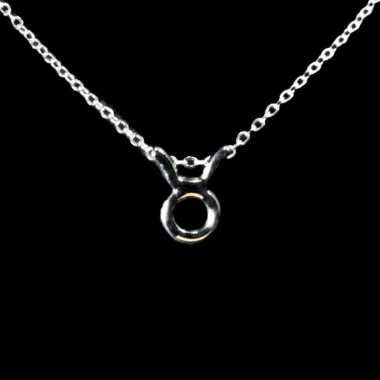 Taurus Zodiac Silver Necklace