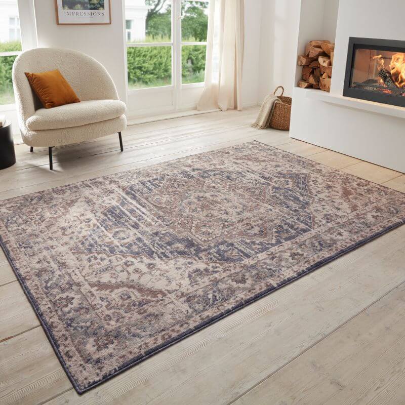 Terrain Designer Shortpile Rug – Medallion Design