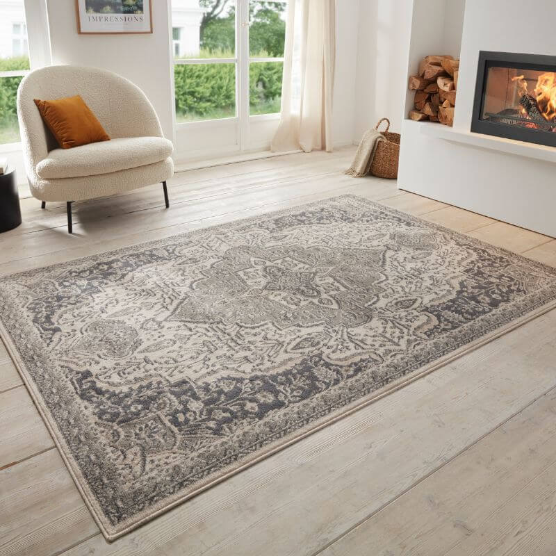 Terrain Designer Shortpile Rug – Medallion Design