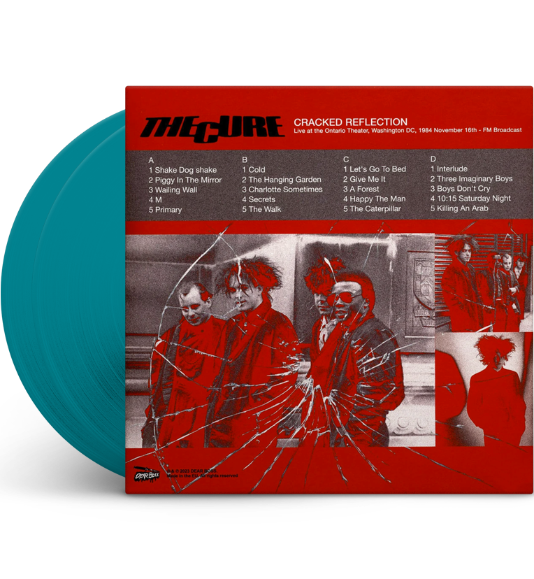 The Cure – Cracked Reflection: Live in Washington, D.C., 1984 (Limited Edition Double-LP on Transparent Teal Vinyl)