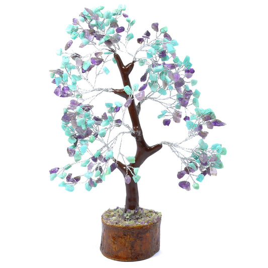 Tranquillity Crystal Chip Tree - Amethyst & Amazonite