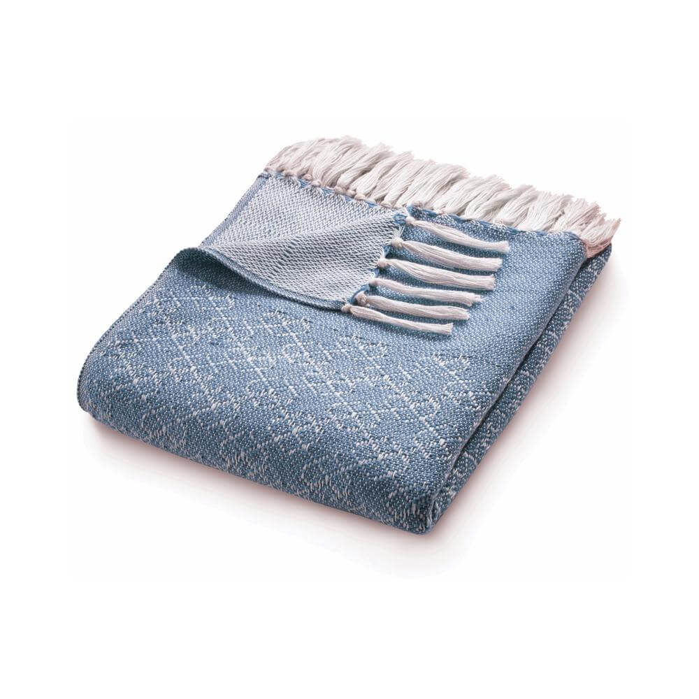 Trellis Design Woven Throw