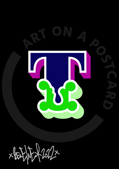 Ben Eine - Circus Font Letters, Hand-signed