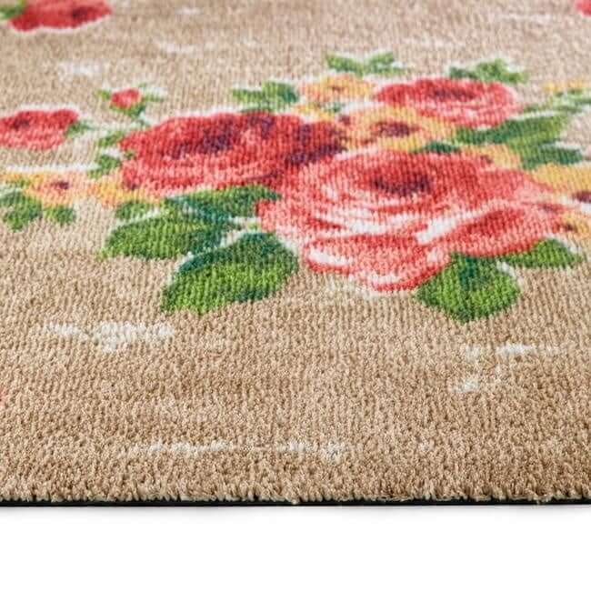 Eco-Friendly Washable Floral Mat
