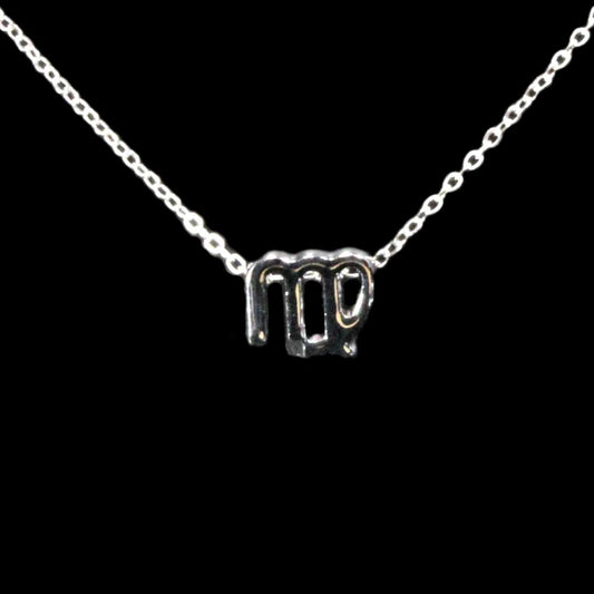 Virgo Zodiac Silver Necklace