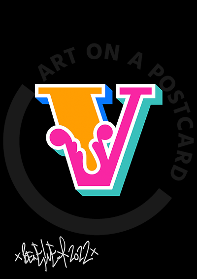 Ben Eine - Circus Font Letters, Hand-signed