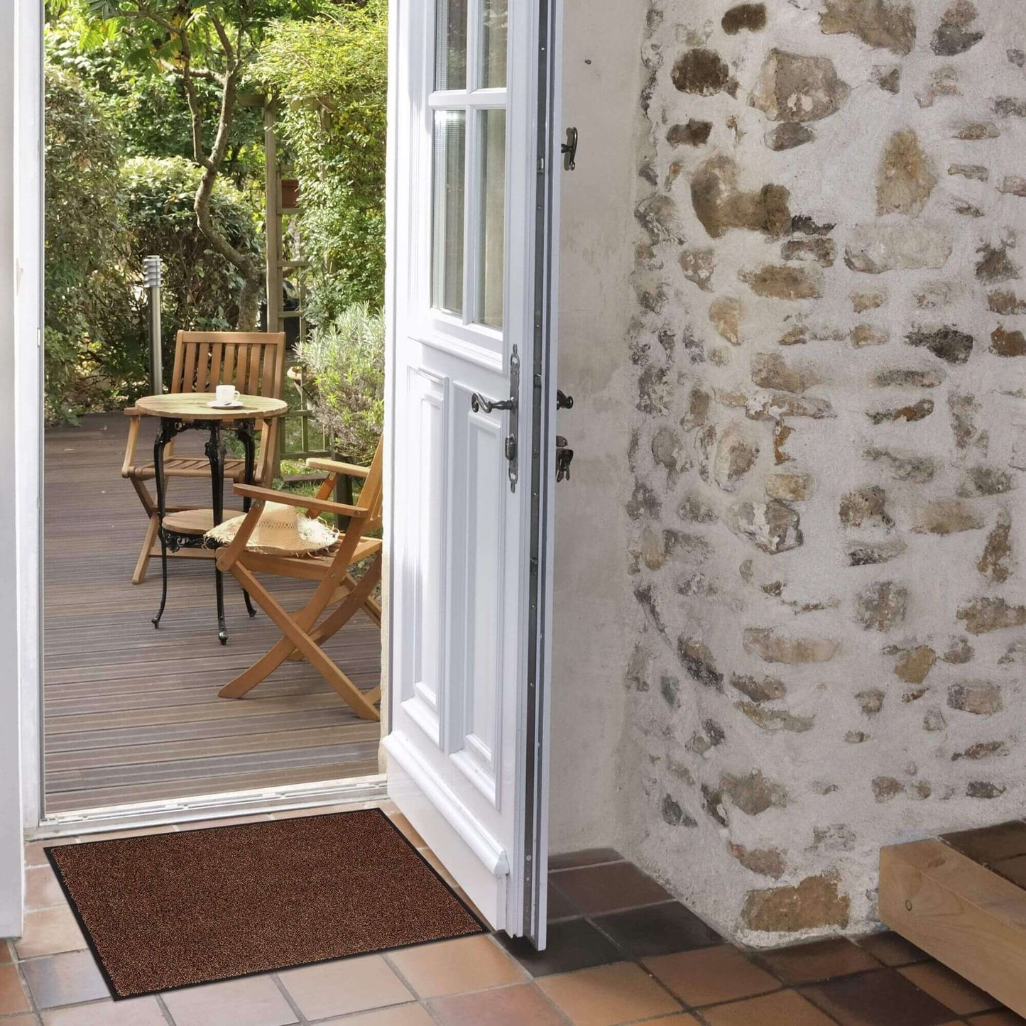 Washable Mat With Border Small Medium | 133