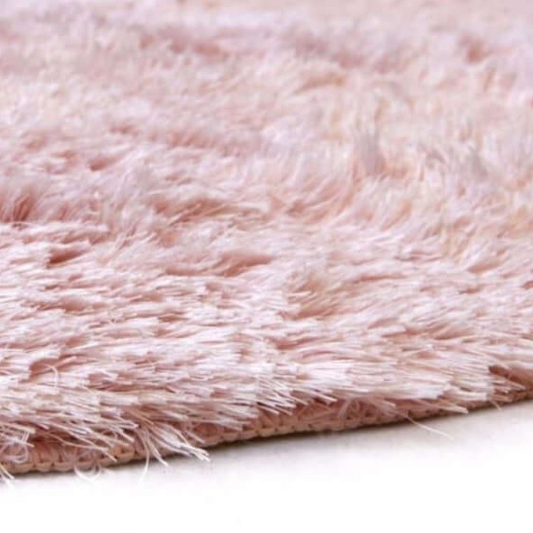 Soft Washable Pink Shaggy Rug | SA-07