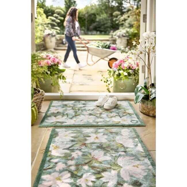 Eco-Friendly Washable Floral Mat