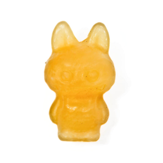 Labubu Yellow Jade Crystal Carving – Cheerful Energy & Playful Positivity