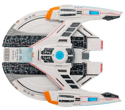 #17 U.S.S. Edison NCC-95160 Federation Temporal Warship Model Diecast Ship STO (Eaglemoss / Star Trek)