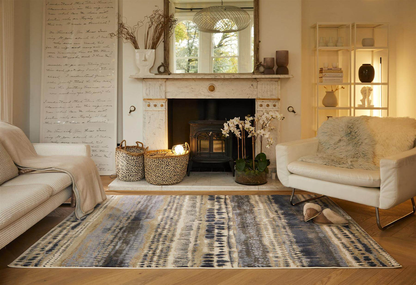 Batik Multicolour Abstract Rug