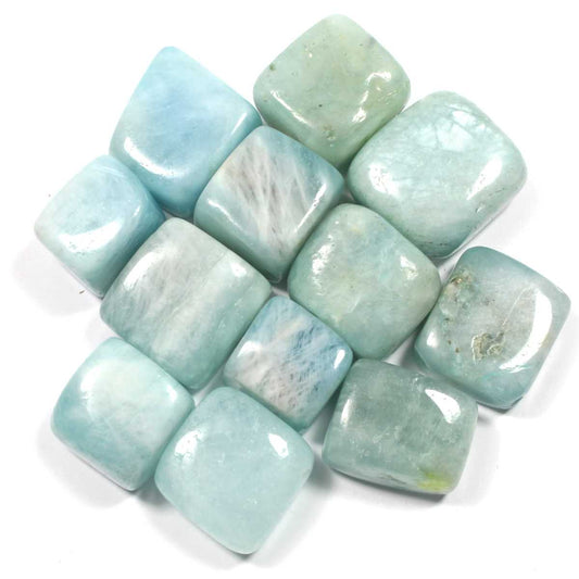 Aquamarine Polished Tumblestone Healing Crystals