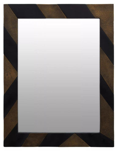 Aris Black and Gold Wall Mirror