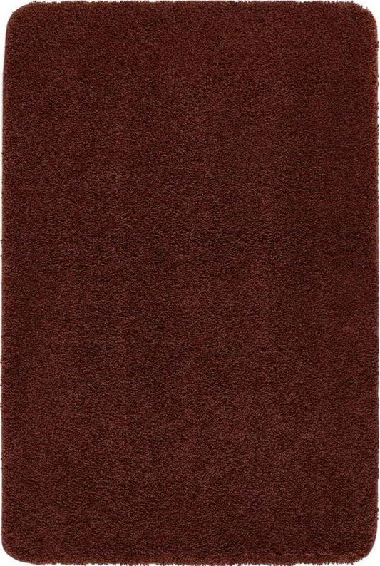 Washable Ox Red Shaggy Rug