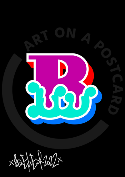 Ben Eine - Circus Font Letters, Hand-signed