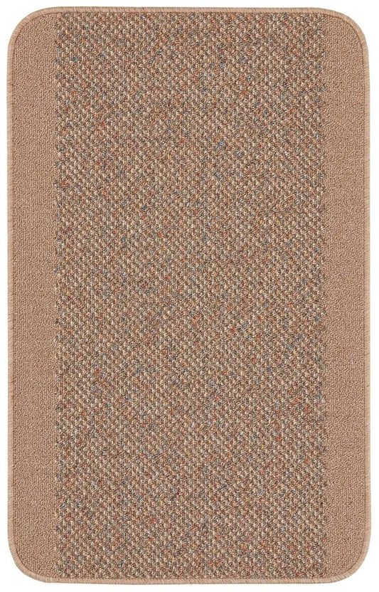 Washable Designer Bordered Beige Rug | 110B