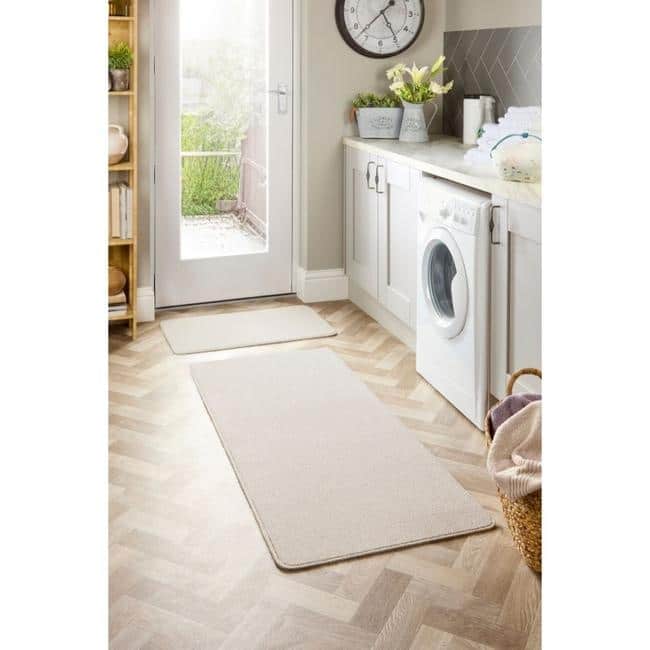 Washable Mat and Runners Plain Design