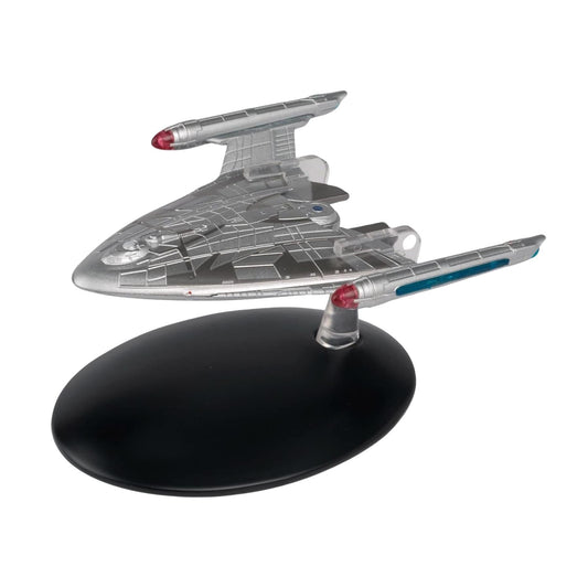 #82 United Earth Starfleet Warp Delta Model Diecast Ship Window Box (Eaglemoss / Star Trek)