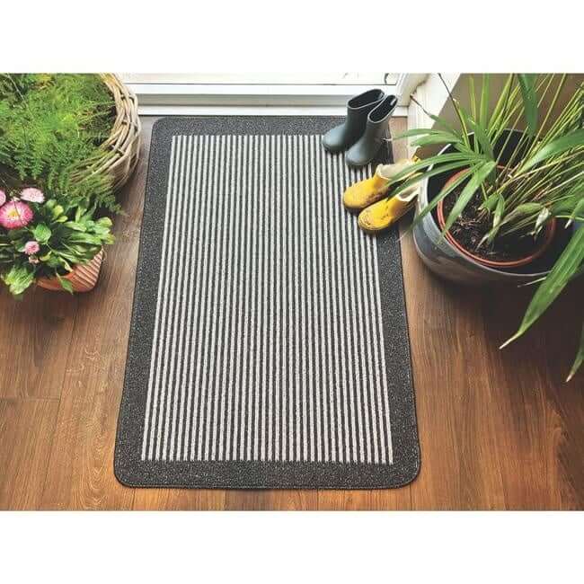 Washable Mat and Runners Stripe Design