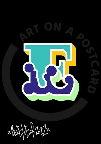 Ben Eine - Circus Font Letters, Hand-signed