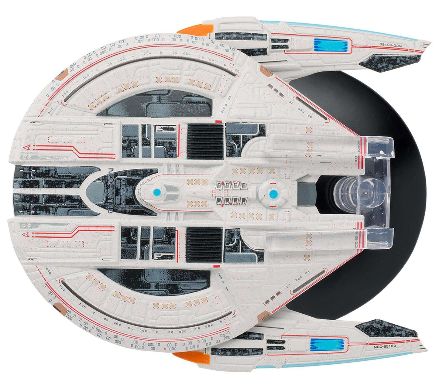 #17 U.S.S. Edison NCC-95160 Federation Temporal Warship Model Diecast Ship STO (Eaglemoss / Star Trek)