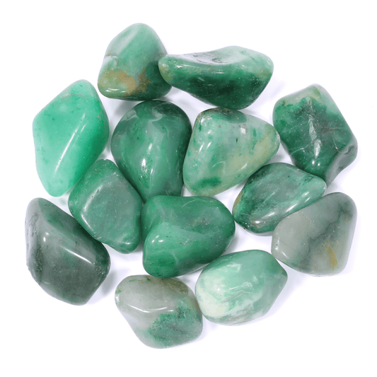 Green Chalcedony Polished Tumblestone Healing Crystals