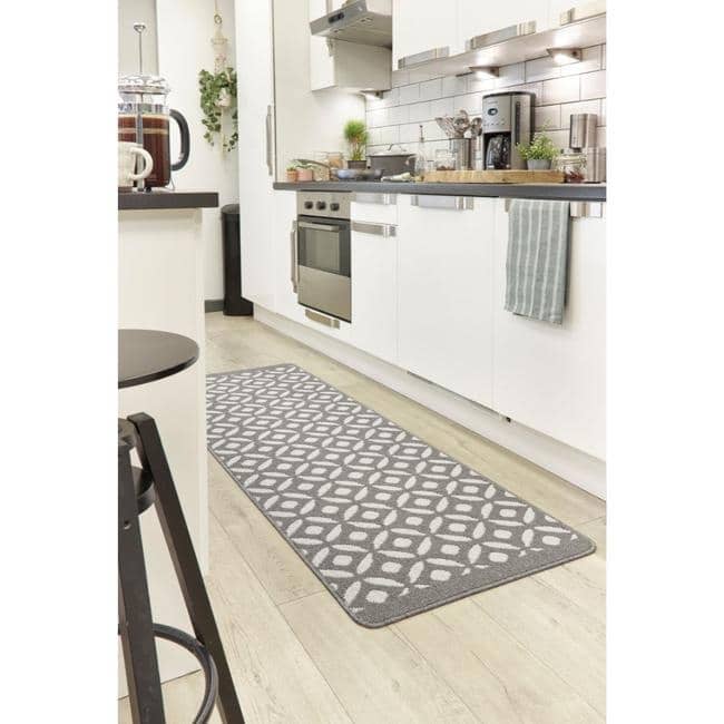 Washable Mat and Runners Geometric Design