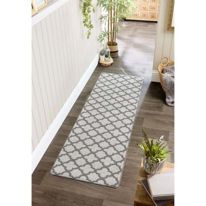 Washable Mat and Runner Moroccan Design