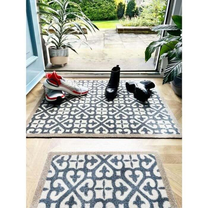 Abstract Washable Mat and Runner