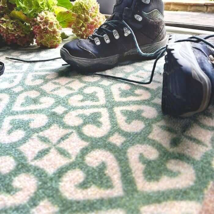 Abstract Washable Mat and Runner