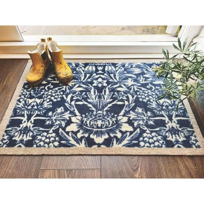 Abstract Washable Mat and Runner