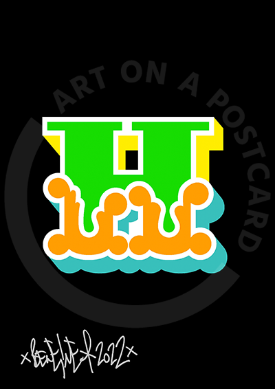 Ben Eine - Circus Font Letters, Hand-signed