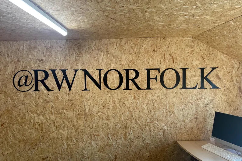 Rustic 5" or 12" Black Metal Classic Letters For  The Home And Garden