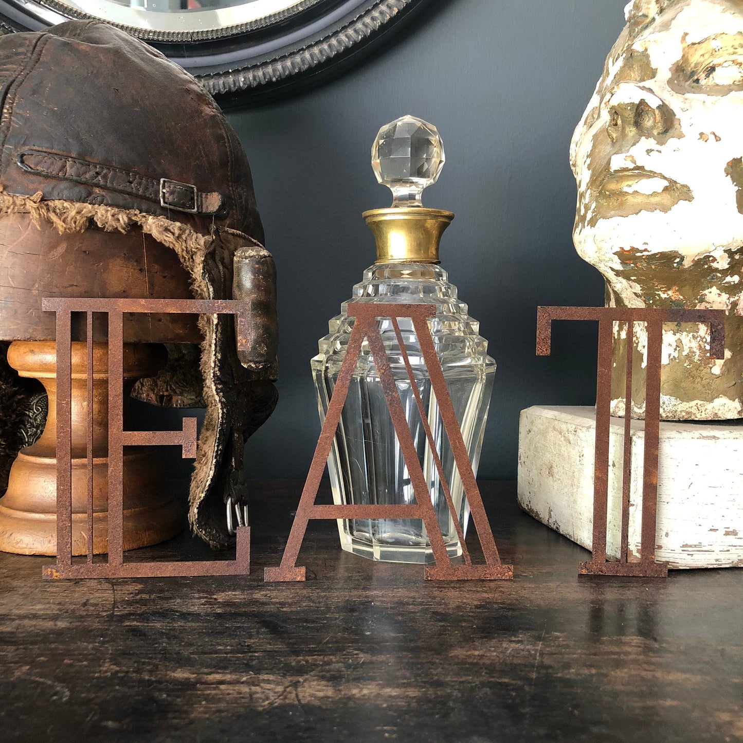 Rusty Metal 5" or 12" Art Deco Lettering A-Z 0-9