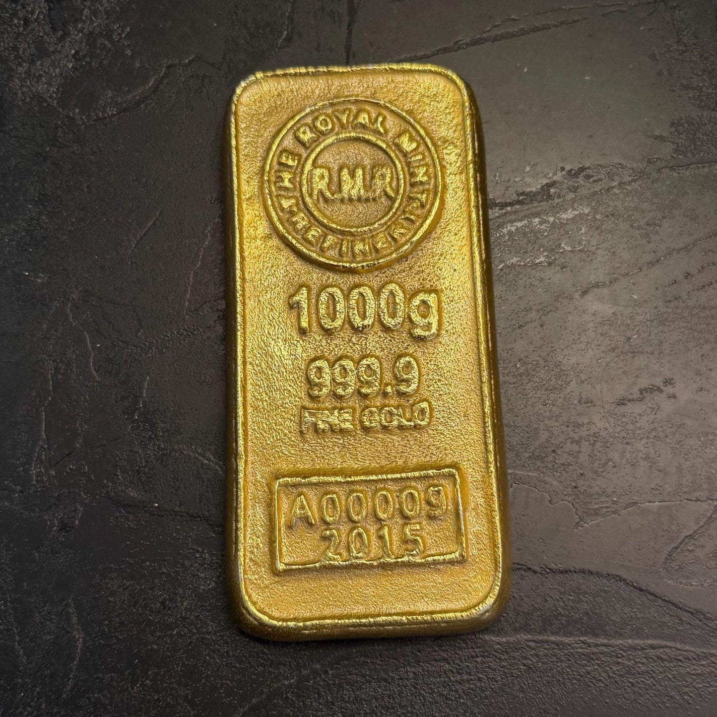 Cast Iron Gold Bullion Bar Paper Weight