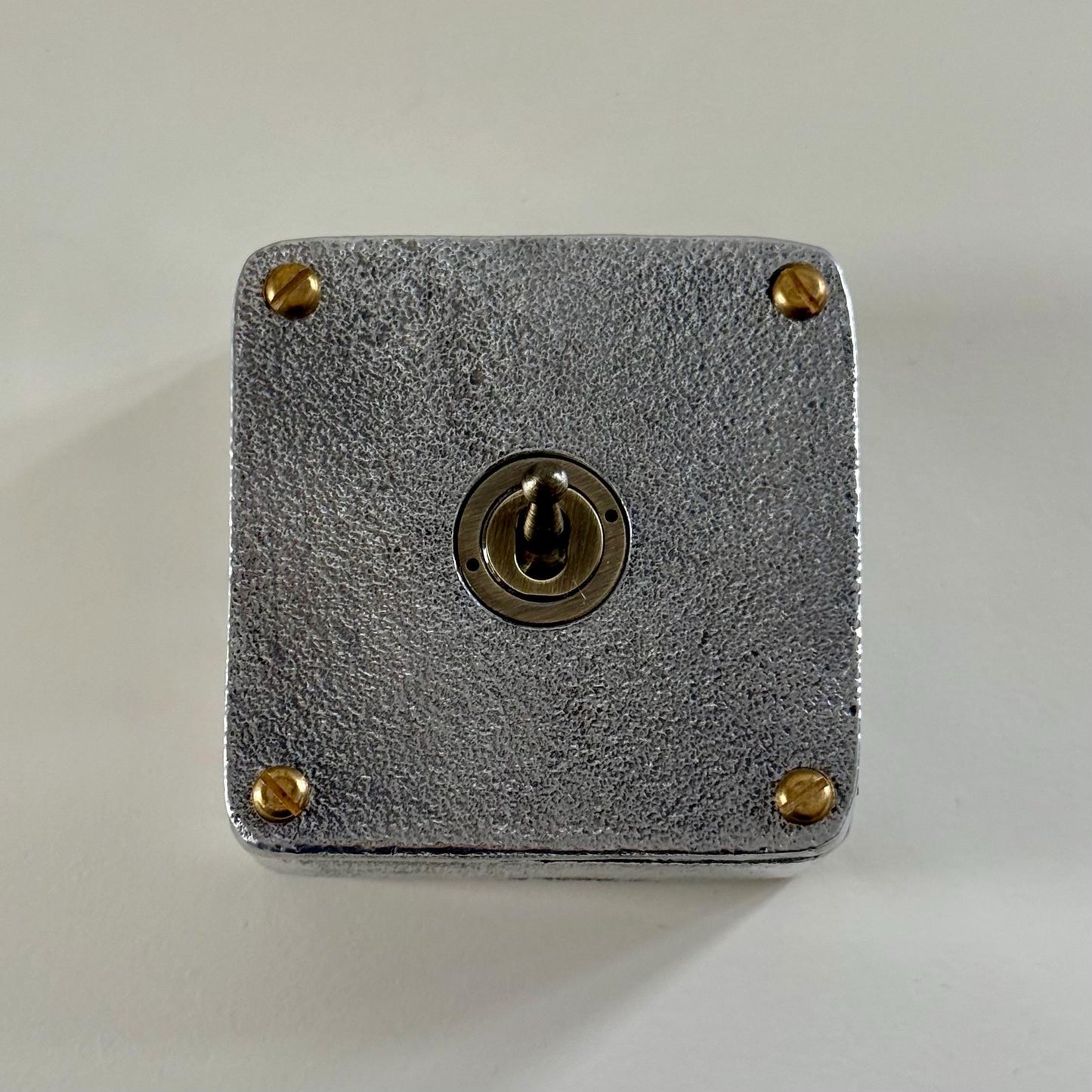 Single Gang Solid Cast Metal Surface Mounted Conduit Light Switch Industrial 2 Way - BS EN Approved Vintage Crabtree