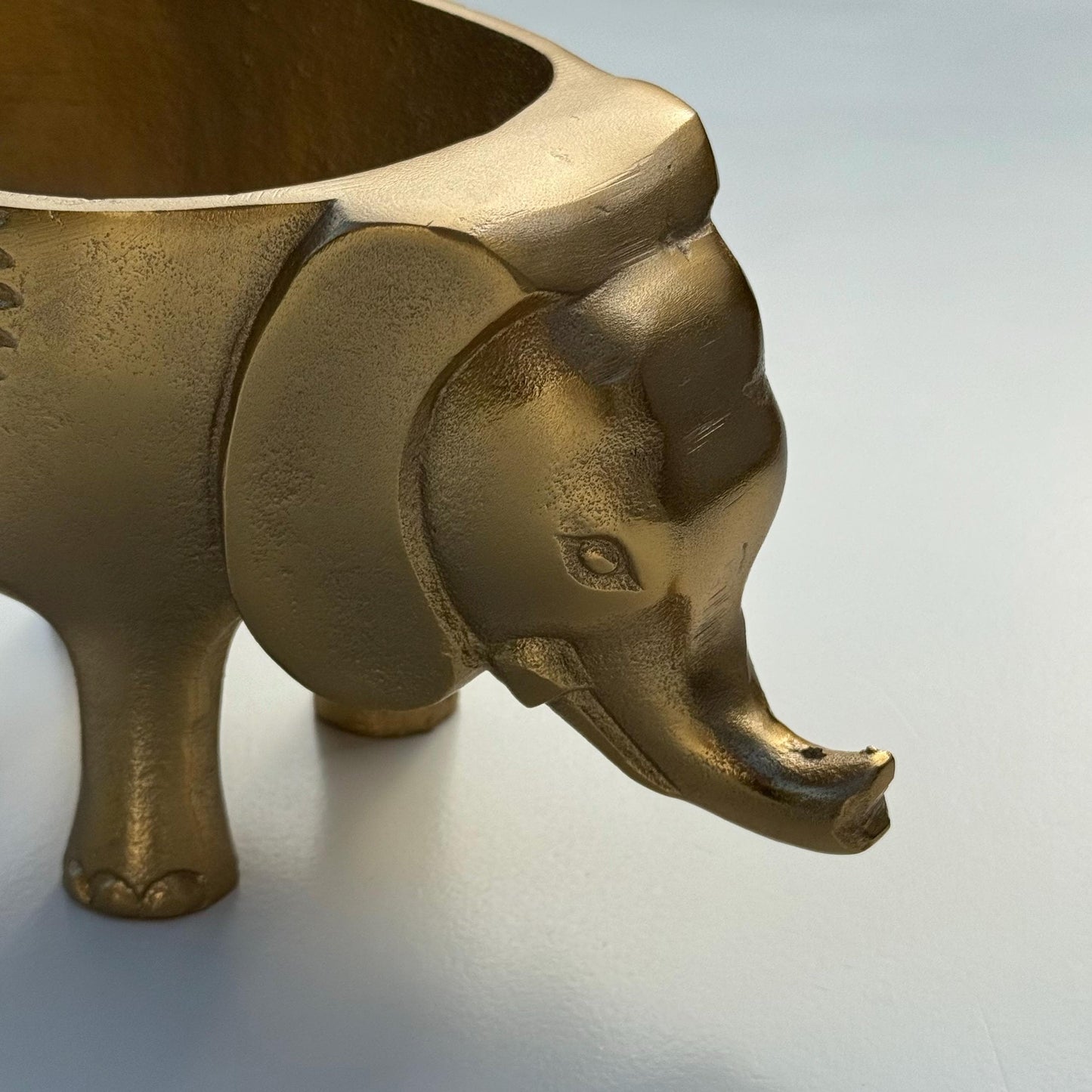 Elephant Planter Solid Cast Brass Metal Plant Pot for Succulents & Plants | Safari Planter