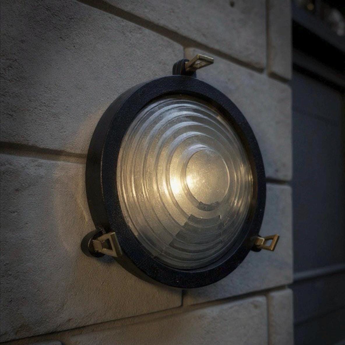 Wroxham ~ Cast Pewter Coastal Lighthouse Wall Light Industrial Ceiling Fixture