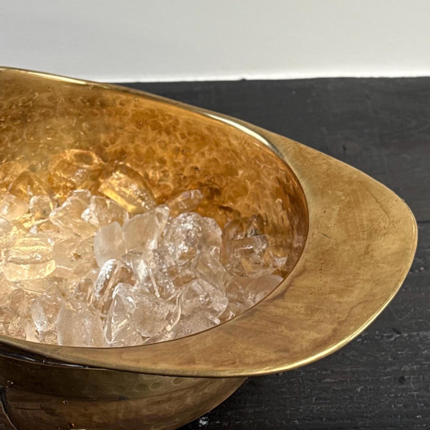 Polo Helmet Solid Antique Brass Champagne Ice Bucket | Wine Cooler