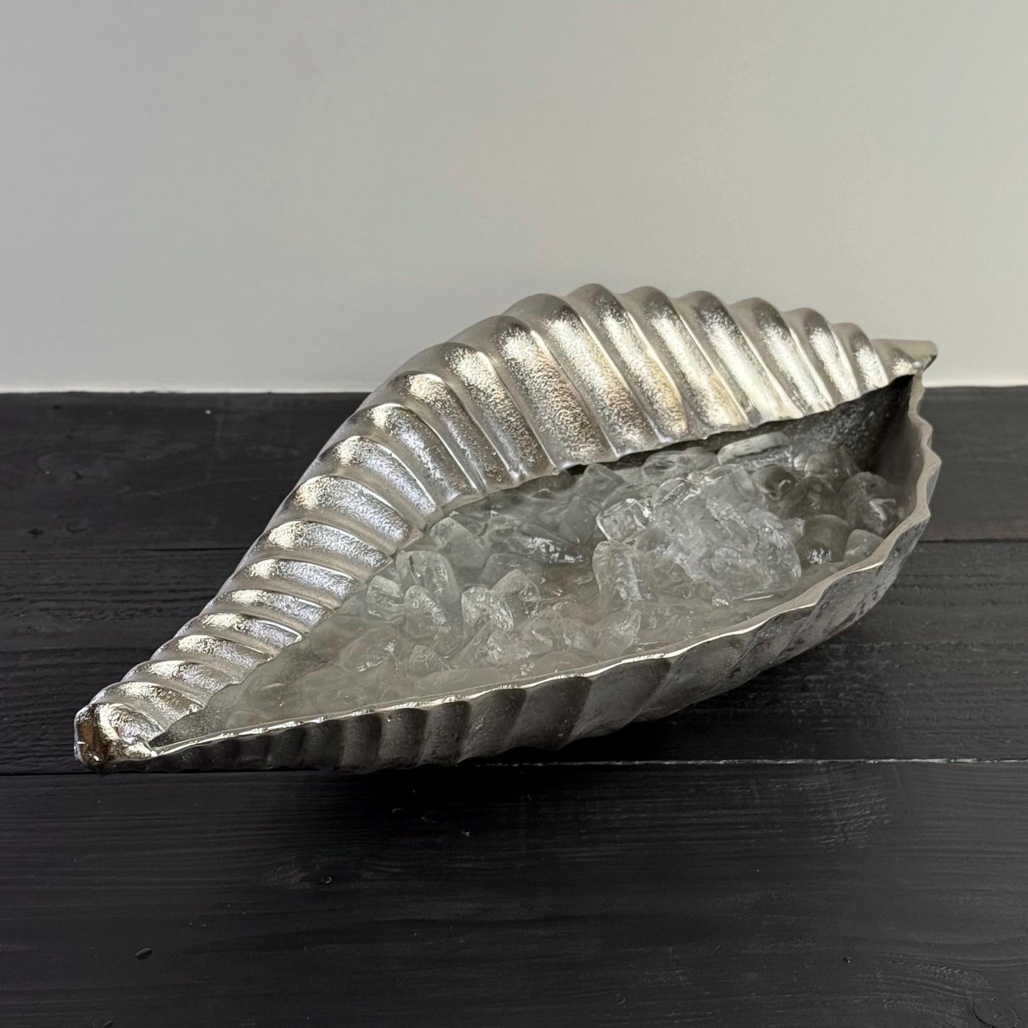 Clamshell Solid Cast Champagne Ice Bucket - Wine Cooler