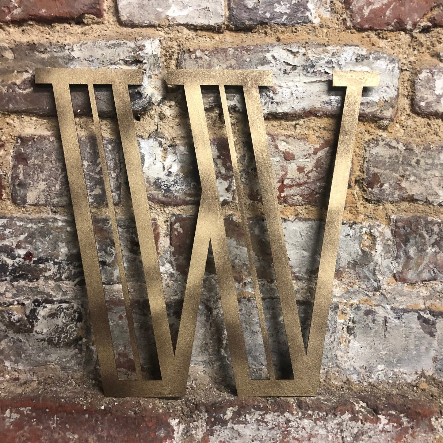 Gold Distressed 5" or 12" Art Deco Lettering A-Z 0-9