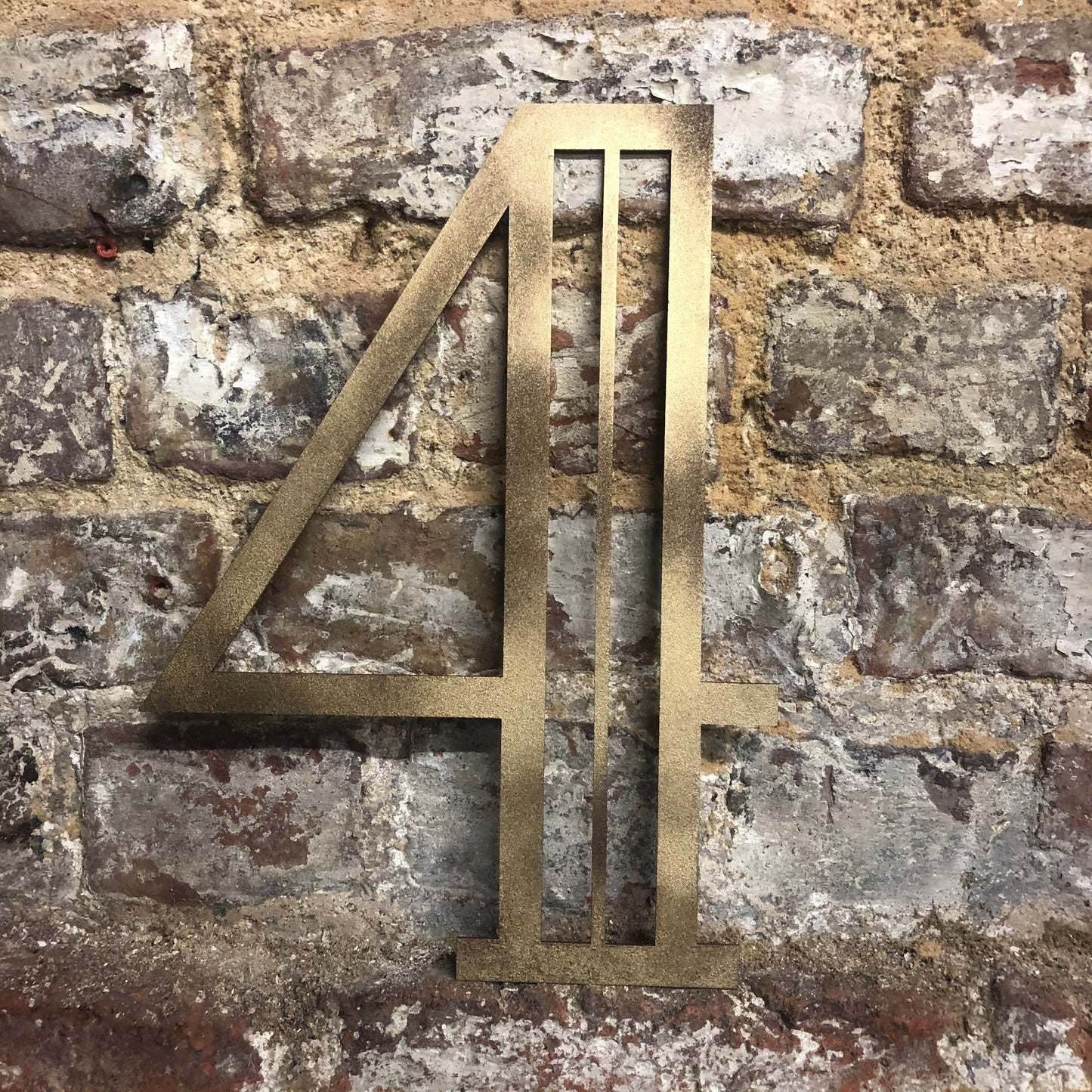 Gold Distressed 5" or 12" Art Deco Lettering A-Z 0-9