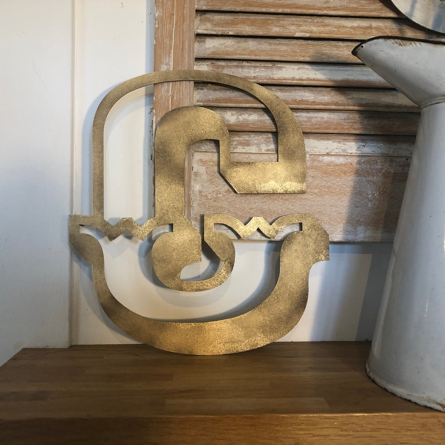 A-Z Rustic 5" or 12" Gold Metal Carnival Letters.