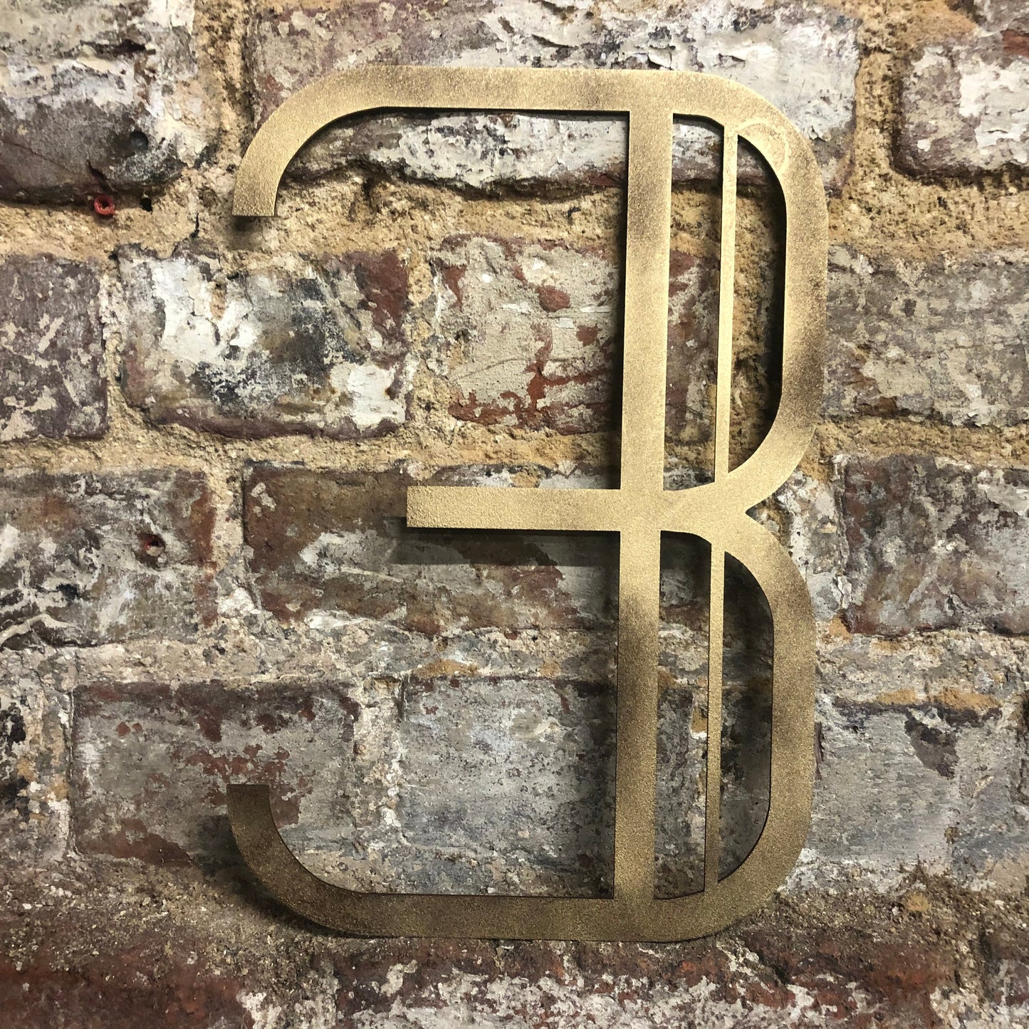 Gold Distressed 5" or 12" Art Deco Lettering A-Z 0-9