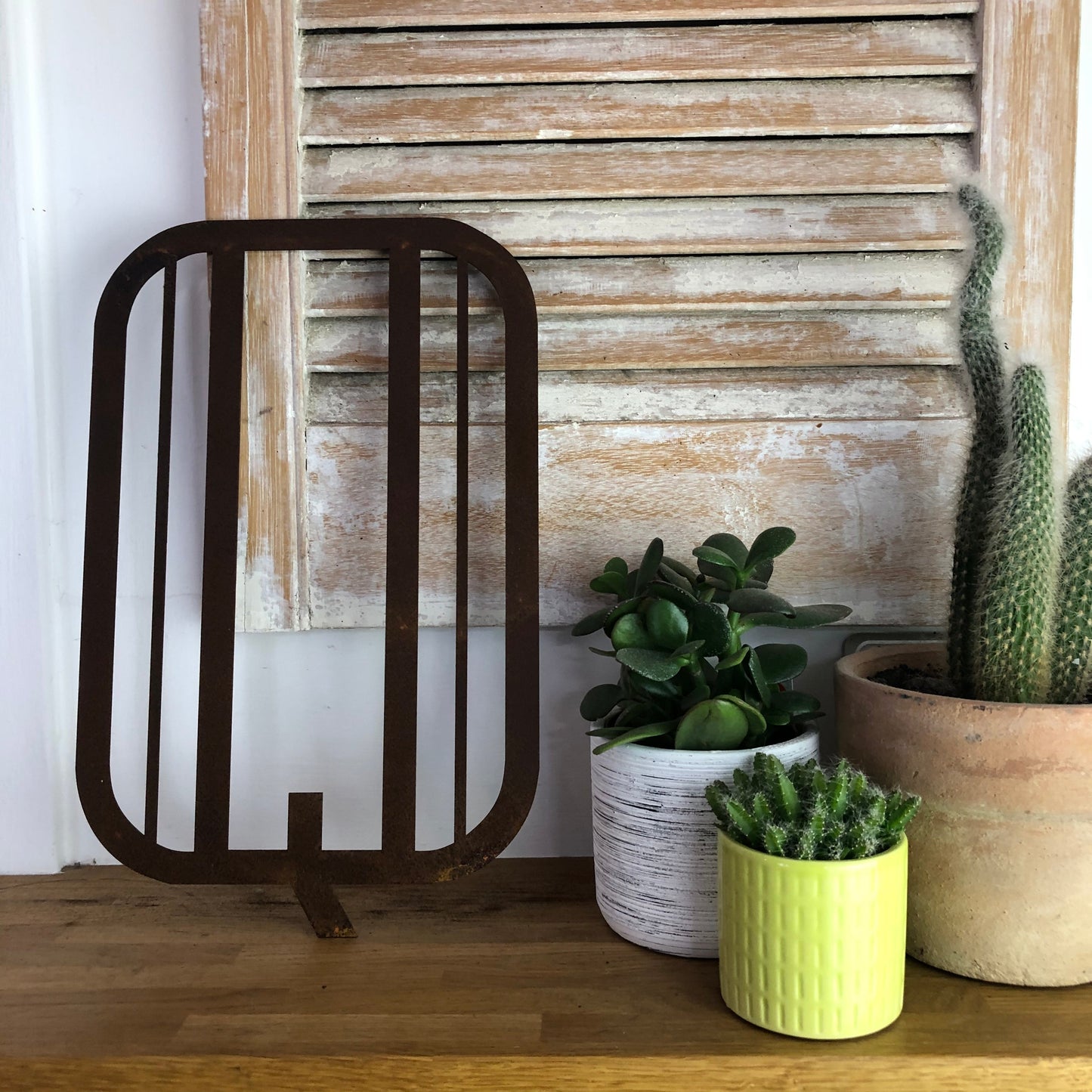 Rusty Metal 5" or 12" Art Deco Lettering A-Z 0-9