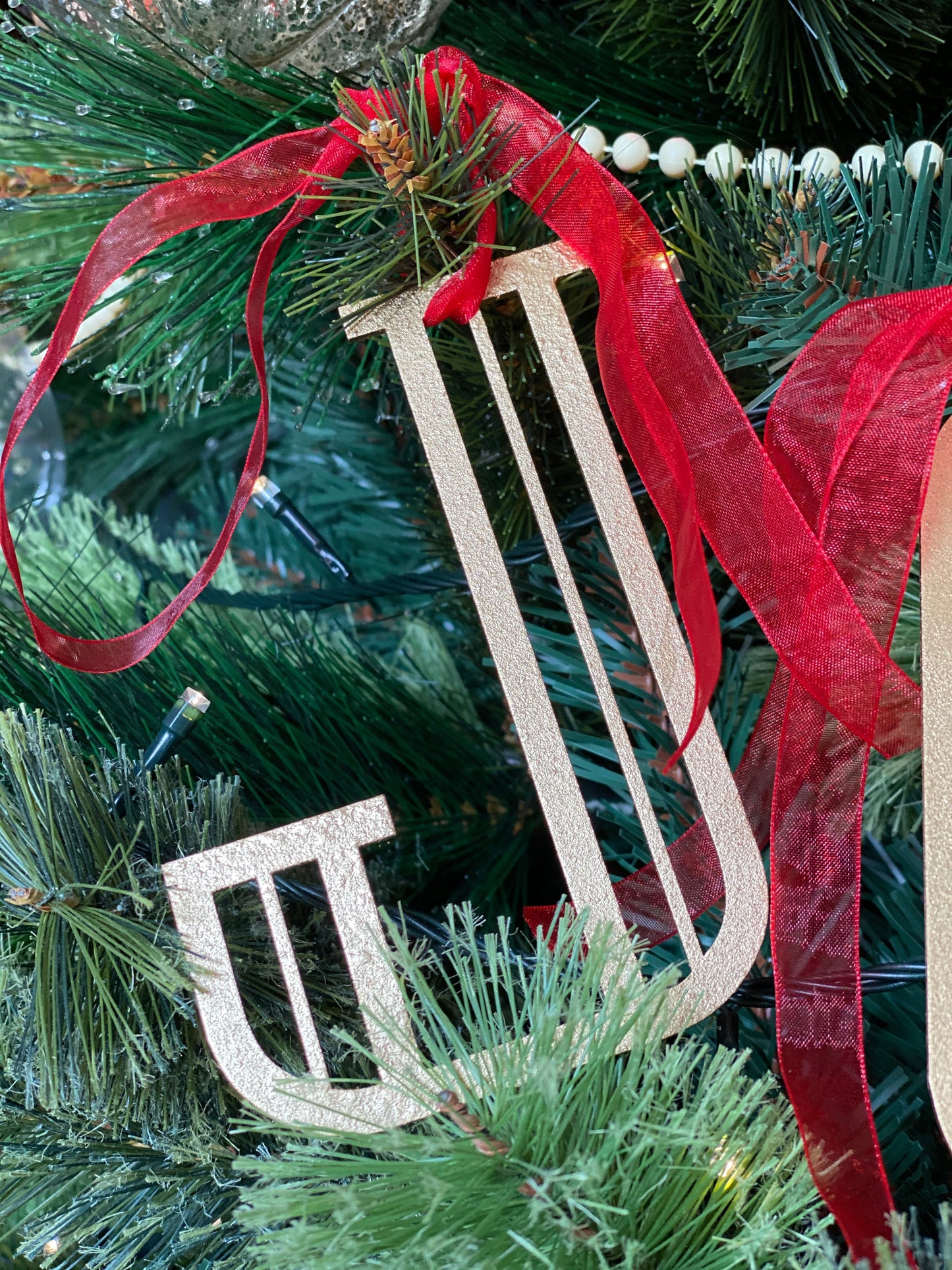 Gold Distressed 5" or 12" Art Deco Lettering A-Z 0-9