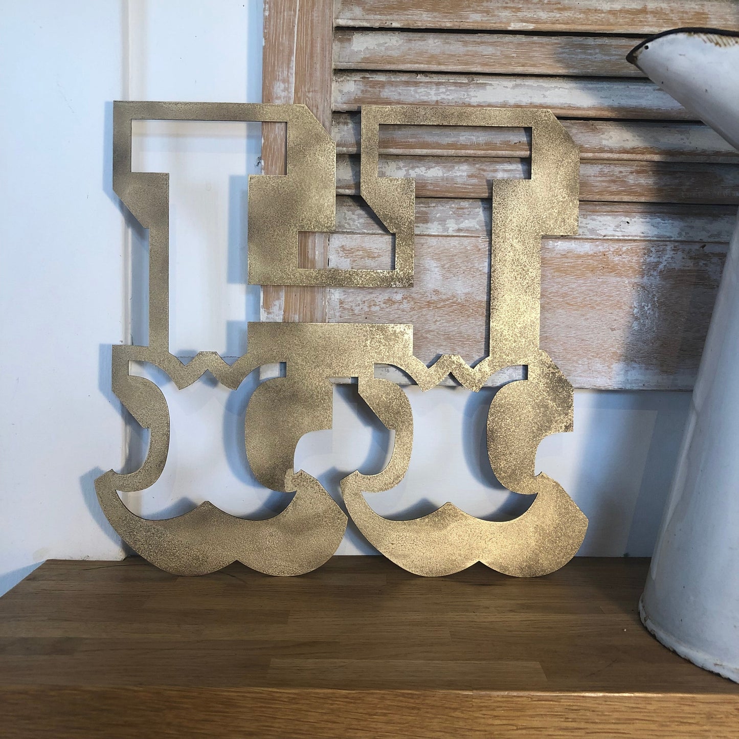 A-Z Rustic 5" or 12" Gold Metal Carnival Letters.