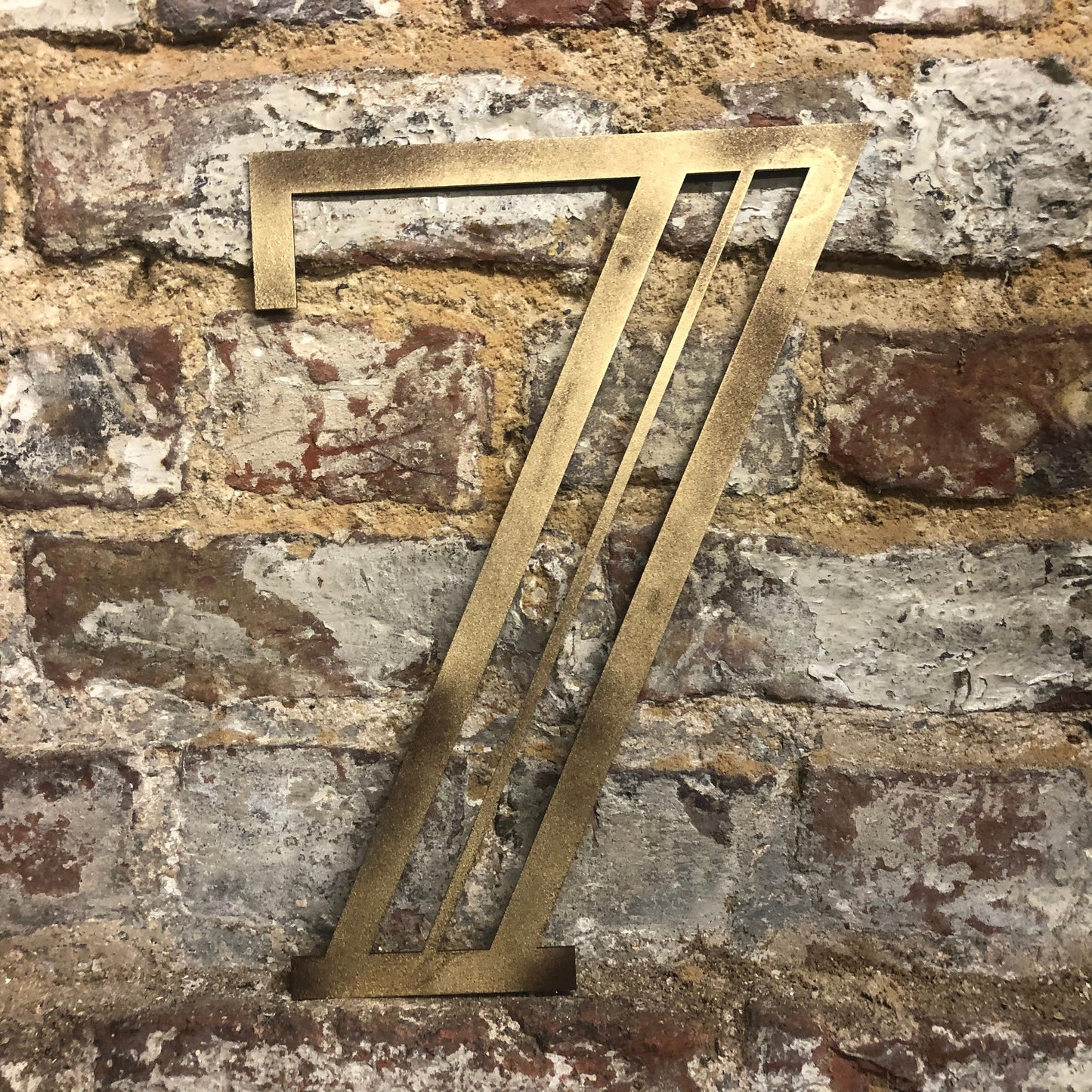 Gold Distressed 5" or 12" Art Deco Lettering A-Z 0-9